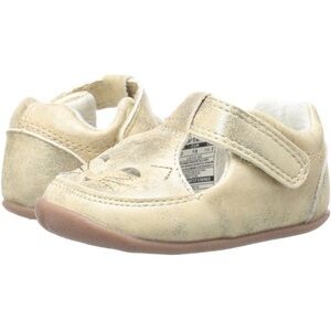 Carter's Gold Baby Walker Shoes Velcro Strap Size 4